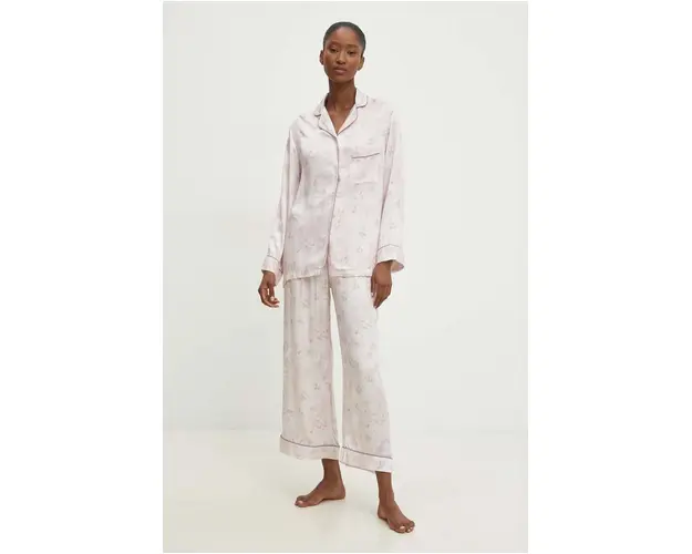 Answear Lab pijama femei, culoarea violet