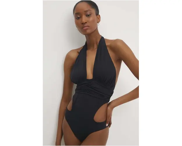 Answear Lab costum de baie dintr-o bucata culoarea negru, cupa moale