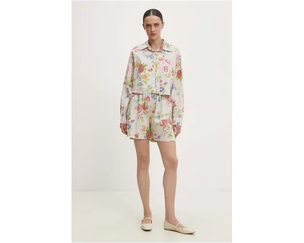 Answear Lab set din bumbac culoarea bej