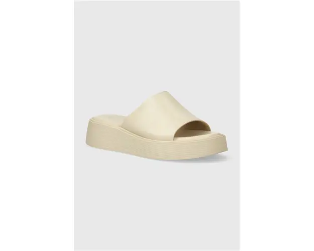 Answear Lab papuci femei, culoarea bej, cu platforma