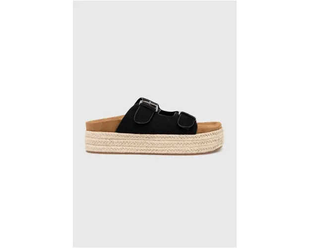 Answear Lab papuci femei, culoarea negru, cu platforma