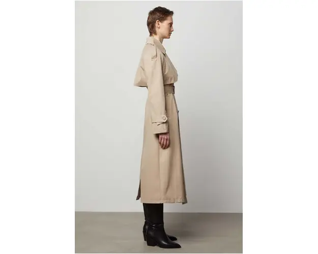 Answear Lab trenci femei, culoarea bej, de tranzitie