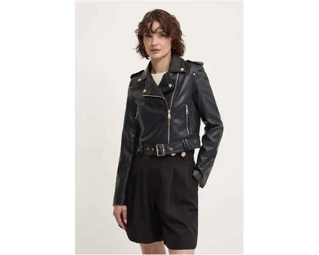 Answear Lab geaca ramones femei, culoarea negru, de tranzitie