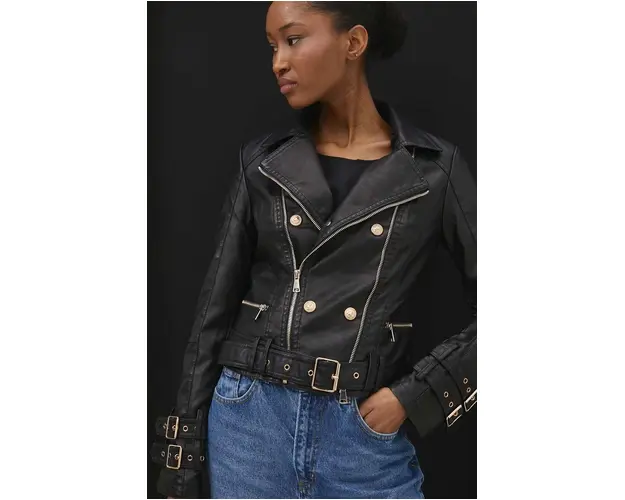 Answear Lab geaca ramones femei, culoarea negru, de tranzitie