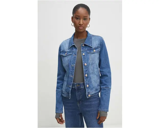 Answear Lab geaca jeans femei, de tranzitie