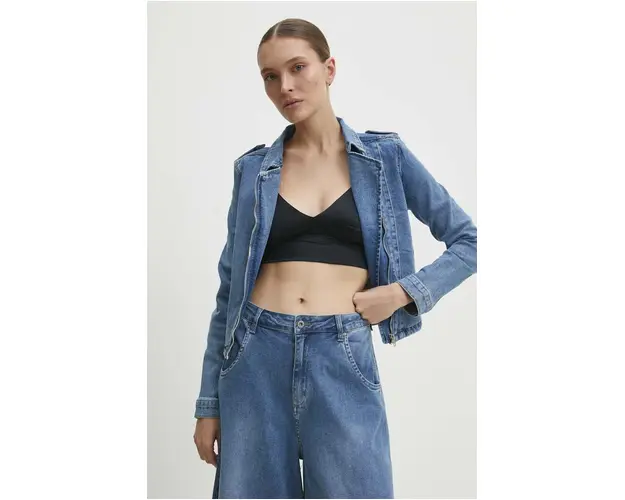 Answear Lab geaca jeans femei, de tranzitie