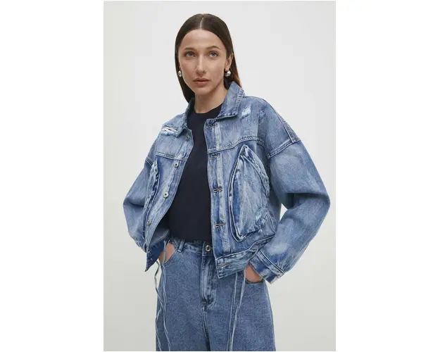 Answear Lab geaca jeans femei, de tranzitie