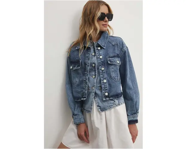 Answear Lab geaca jeans femei, de tranzitie