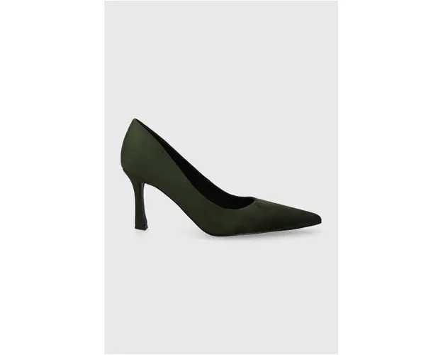 Answear Lab pantofi cu toc culoarea verde