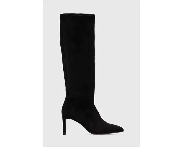 Answear Lab cizme femei, culoarea negru, cu toc cui