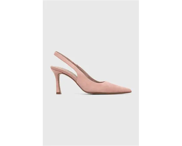 Answear Lab pantofi cu toc culoarea roz