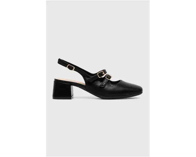 Answear Lab pumps culoarea negru, cu toc drept, cu toc deschis