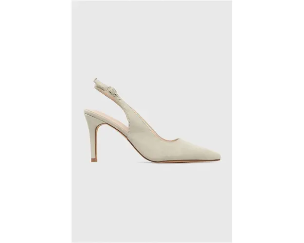 Answear Lab pantofi cu toc culoarea verde