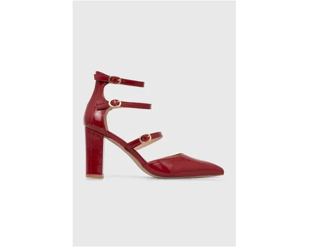 Answear Lab pumps culoarea rosu, cu toc drept
