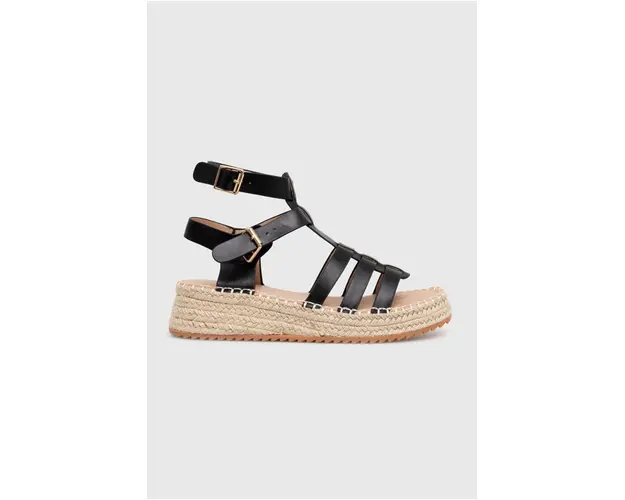 Answear Lab espadrile culoarea negru, cu platforma