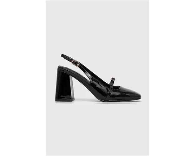 Answear Lab pumps culoarea negru, cu toc drept, cu toc deschis