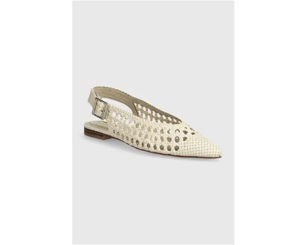 Answear Lab balerini culoarea bej, cu toc deschis