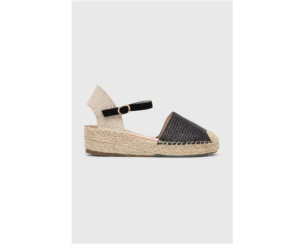 Answear Lab espadrile culoarea negru, cu platforma