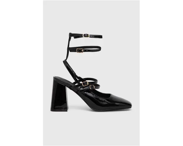 Answear Lab pumps culoarea negru, cu toc drept, cu toc deschis