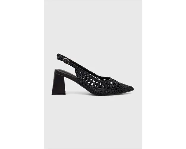 Answear Lab pumps culoarea negru, cu toc drept, cu toc deschis