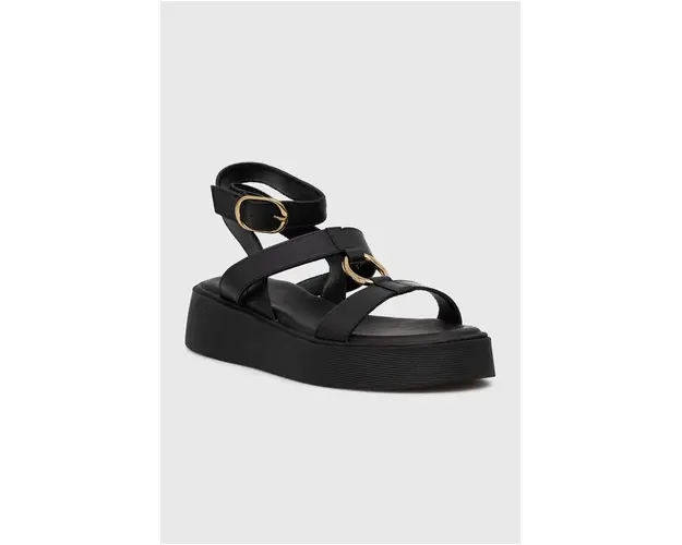 Answear Lab sandale femei, culoarea negru, cu platforma