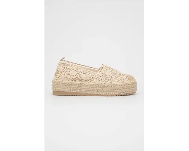 Answear Lab espadrile culoarea bej, cu platforma