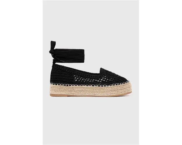 Answear Lab espadrile culoarea negru, cu platforma