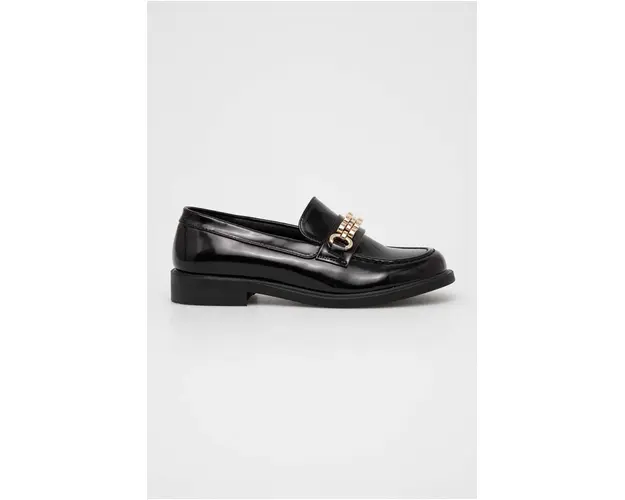 Answear Lab mocasini femei, culoarea negru, cu toc plat