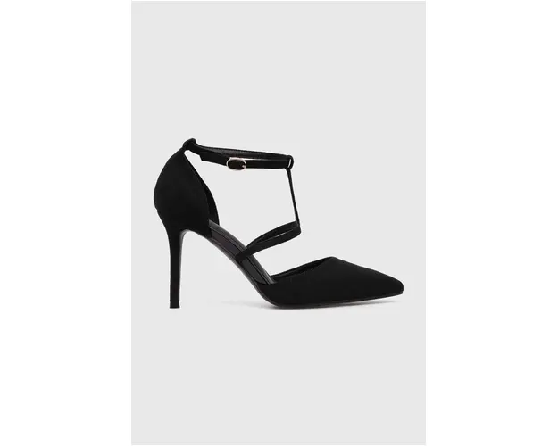 Answear Lab pantofi cu toc culoarea negru