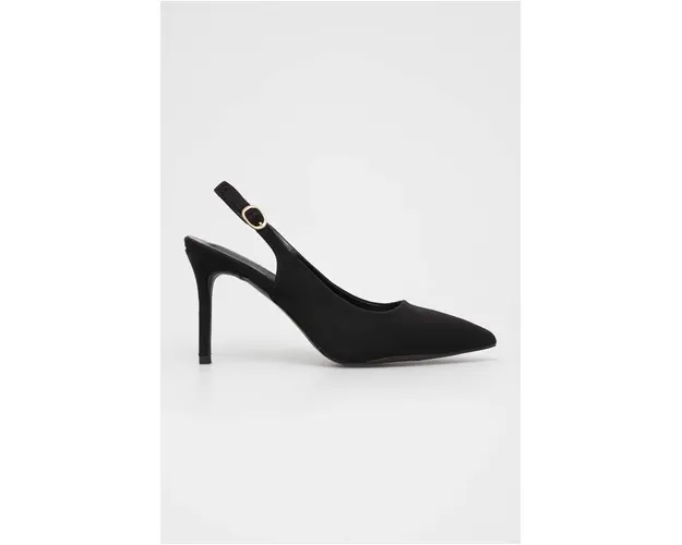 Answear Lab pantofi cu toc culoarea negru