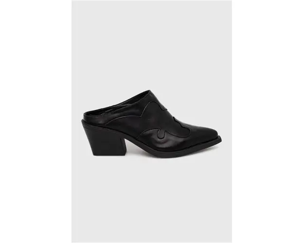 Answear Lab papuci femei, culoarea negru, cu toc drept