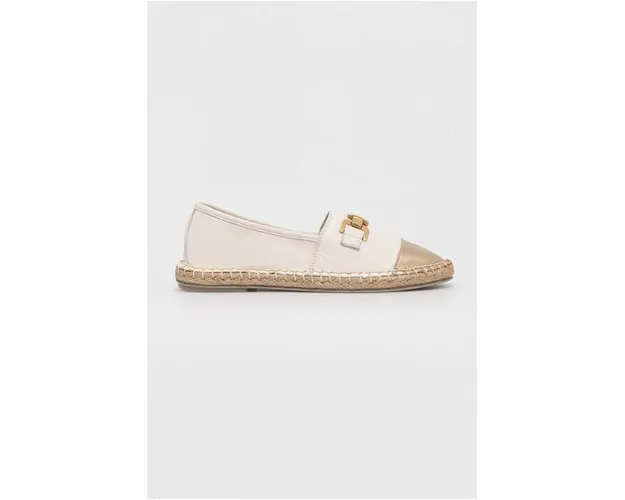 Answear Lab espadrile de piele culoarea bej