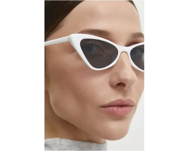 Answear Lab ochelari de soare femei, culoarea alb