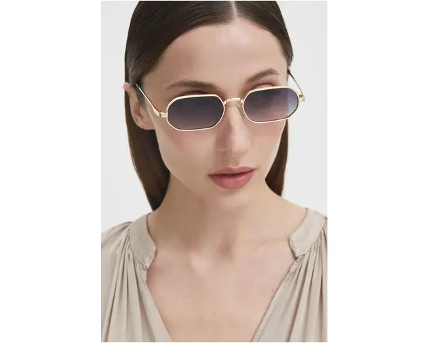 Answear Lab ochelari de soare femei, culoarea auriu