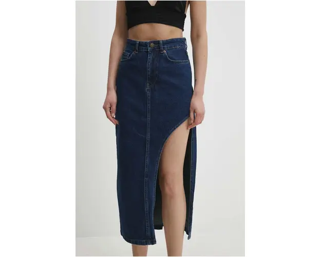 Answear Lab fusta jeans maxi, drept