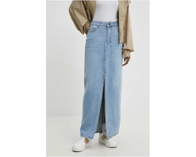 Answear Lab fusta jeans maxi, drept