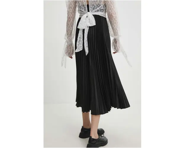 Answear Lab fusta culoarea negru, maxi, evazati