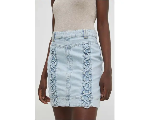 Answear Lab fusta jeans mini, creion