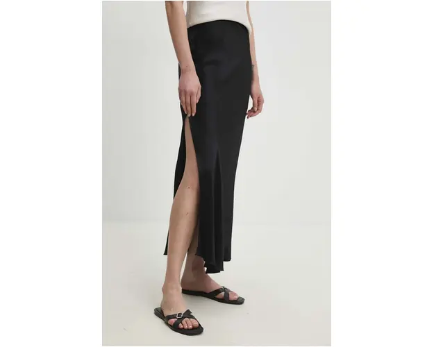 Answear Lab fusta culoarea negru, maxi, drept