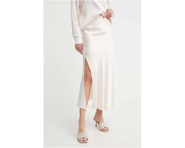 Answear Lab fusta culoarea roz, maxi, drept