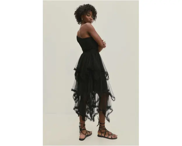 Answear Lab fusta culoarea negru, maxi, evazati