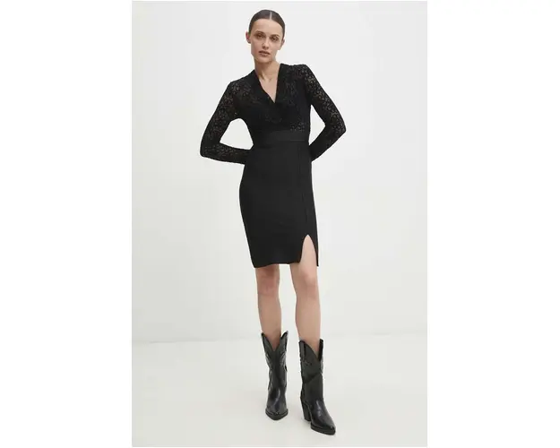 Answear Lab rochie culoarea negru, mini, mulata
