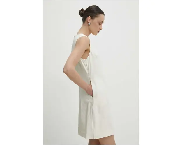 Answear Lab rochie culoarea bej, mini, drept