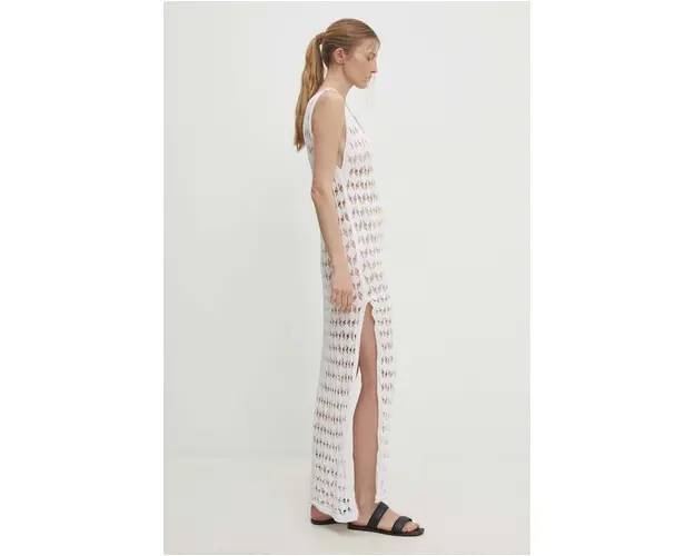 Answear Lab rochie culoarea alb, maxi, drept