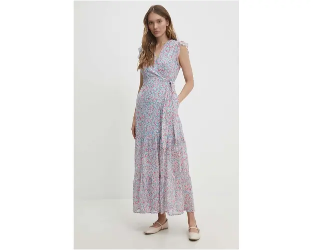 Answear Lab rochie culoarea roz, maxi, evazati