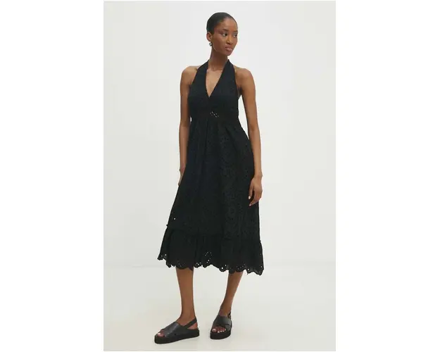 Answear Lab rochie culoarea negru, mini, evazati