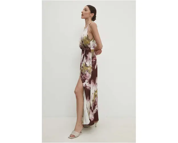 Answear Lab rochie culoarea roz, maxi, evazati