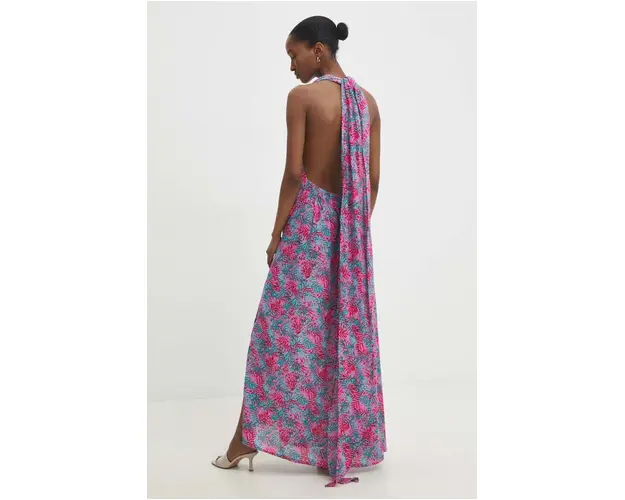 Answear Lab rochie culoarea roz, maxi, drept