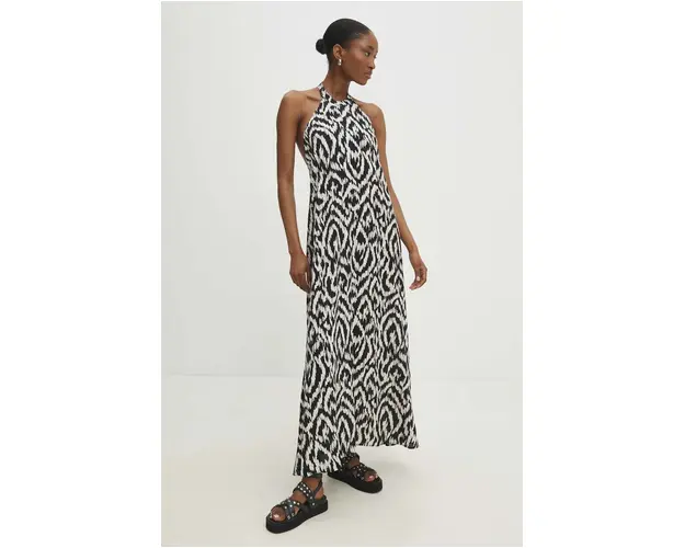 Answear Lab rochie culoarea negru, maxi, oversize