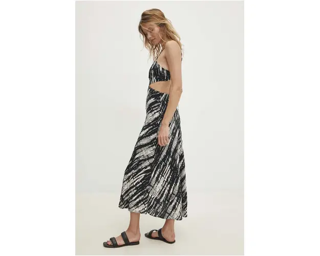 Answear Lab rochie culoarea negru, maxi, drept